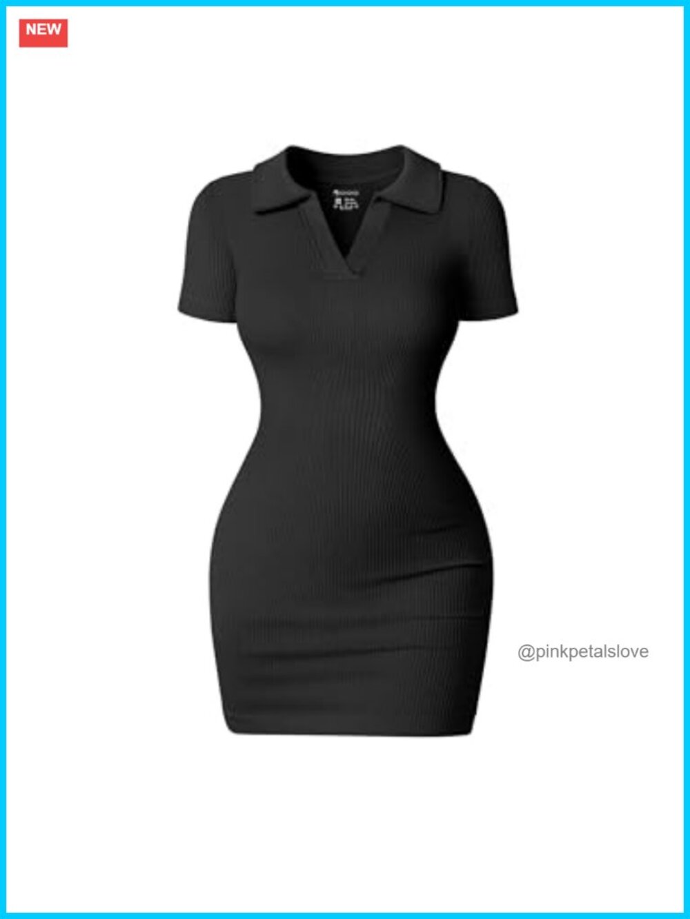 OQQ Women's Short Sleeve Tummy Control Bodycon Mini Dress